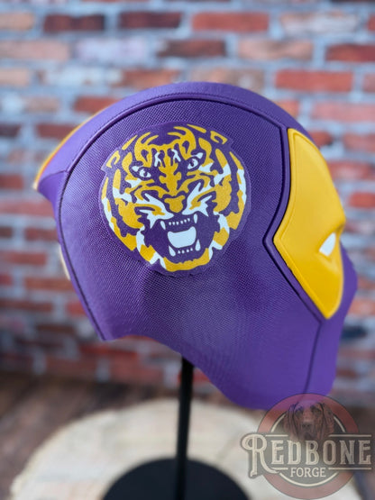 Louisiana-Inspired Purple & Gold Masked Mercenary Mask