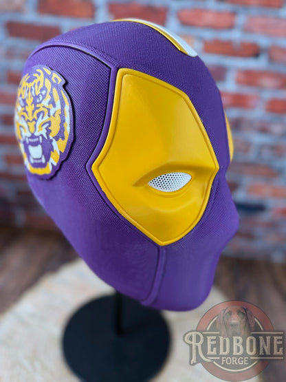 Louisiana-Inspired Purple & Gold Masked Mercenary Mask