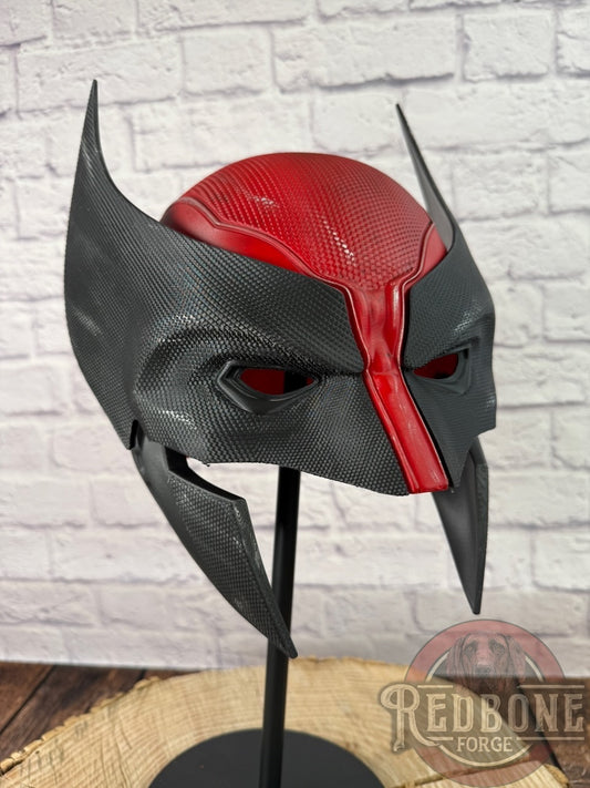 Red & Black Mutant Cowl Wearable 3D Printed Helmet