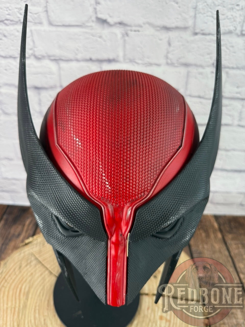 Red & Black Mutant Cowl Wearable 3D Printed Helmet