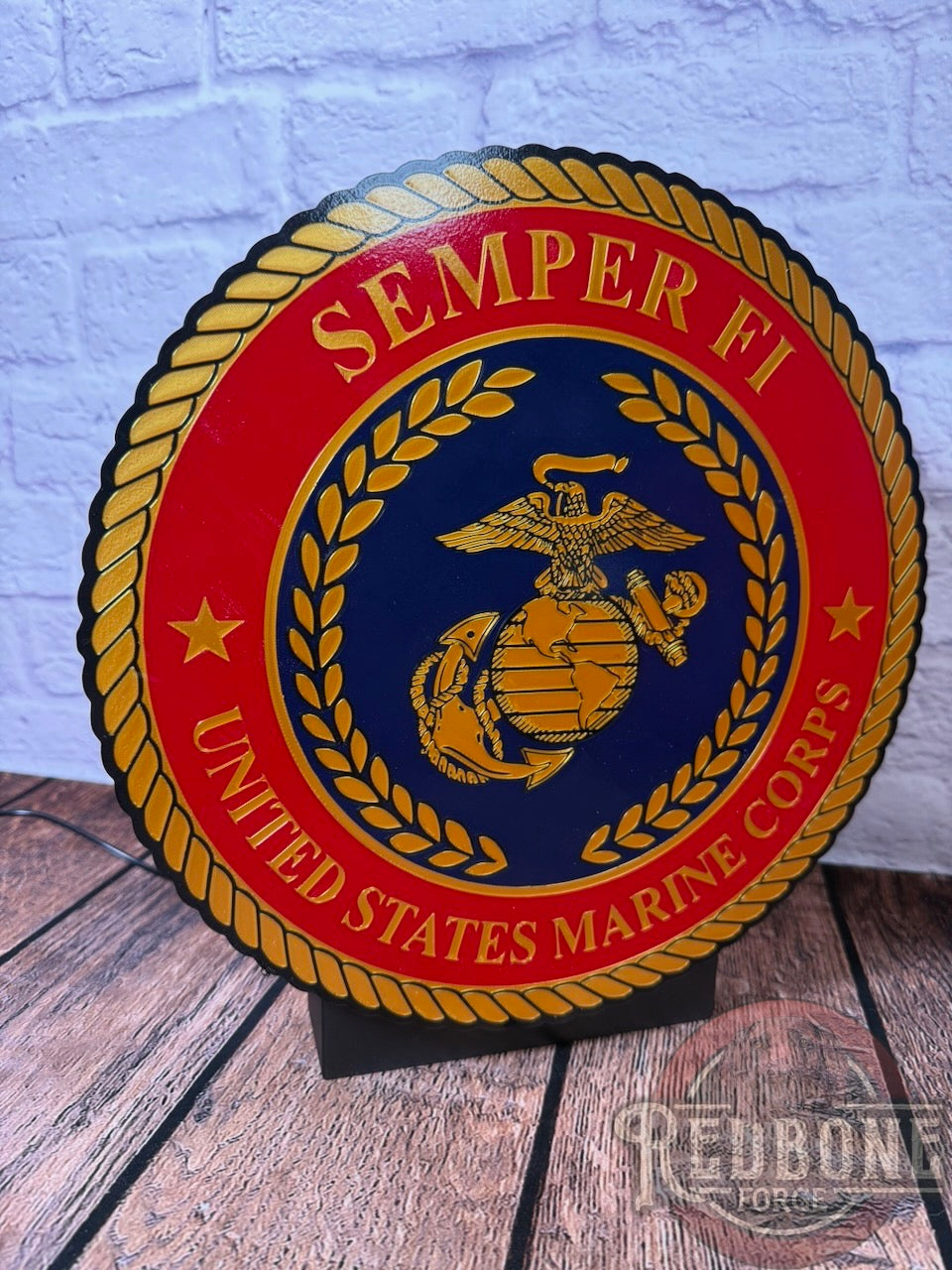 United States Marine Corps "Semper Fi" LED Light Box