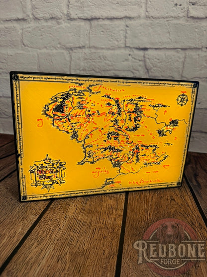 Middle-earth Map Illuminated LED Light Box