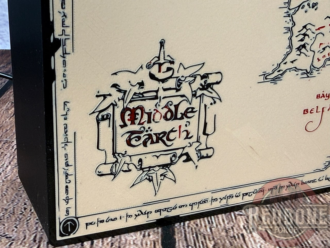 Middle-earth Map Illuminated LED Light Box
