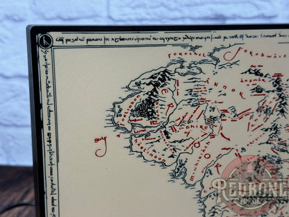 Middle-earth Map Illuminated LED Light Box