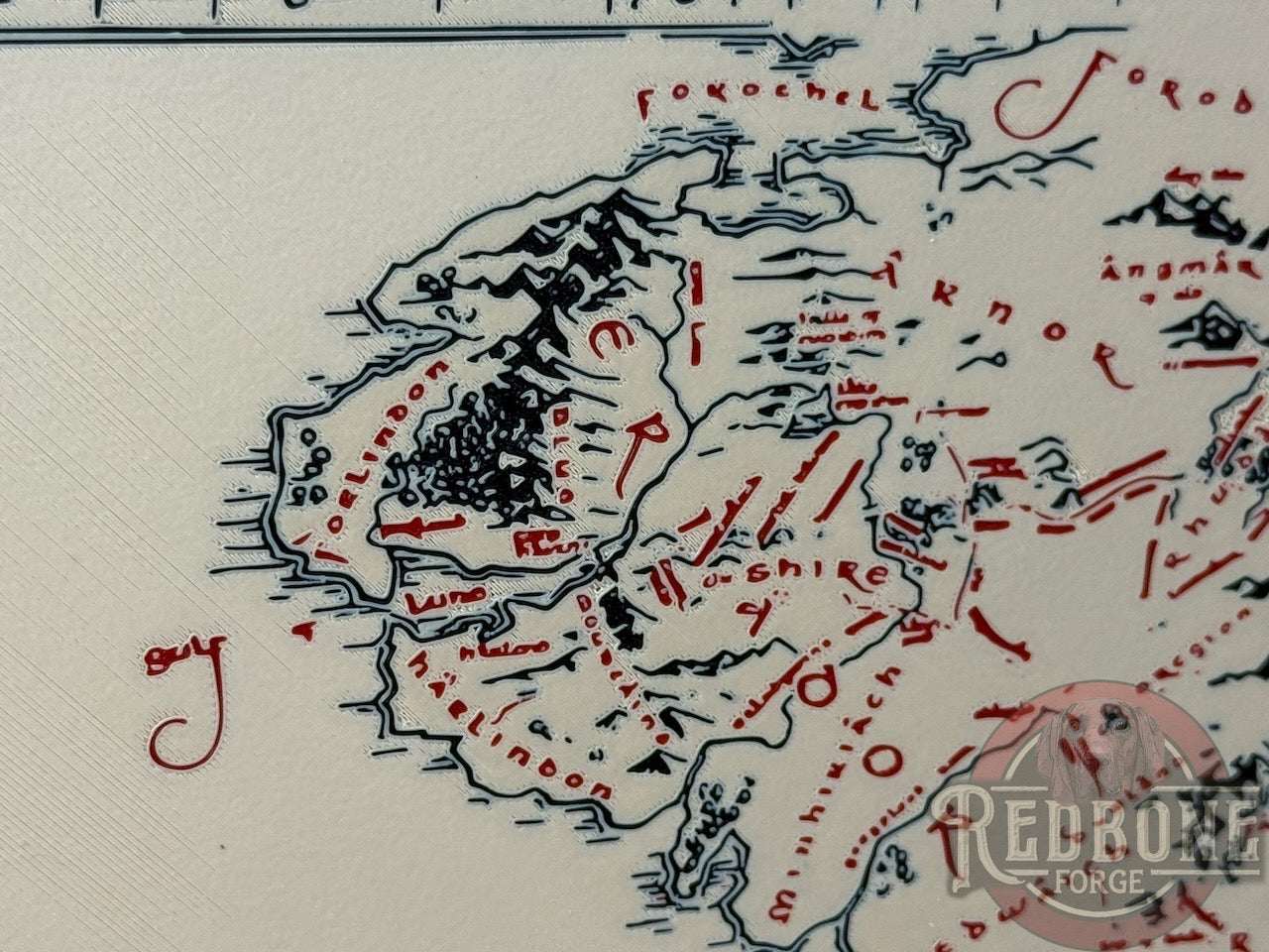 Middle-earth Map Illuminated LED Light Box