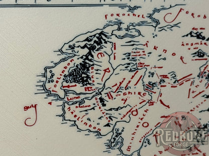 Middle-earth Map Illuminated LED Light Box