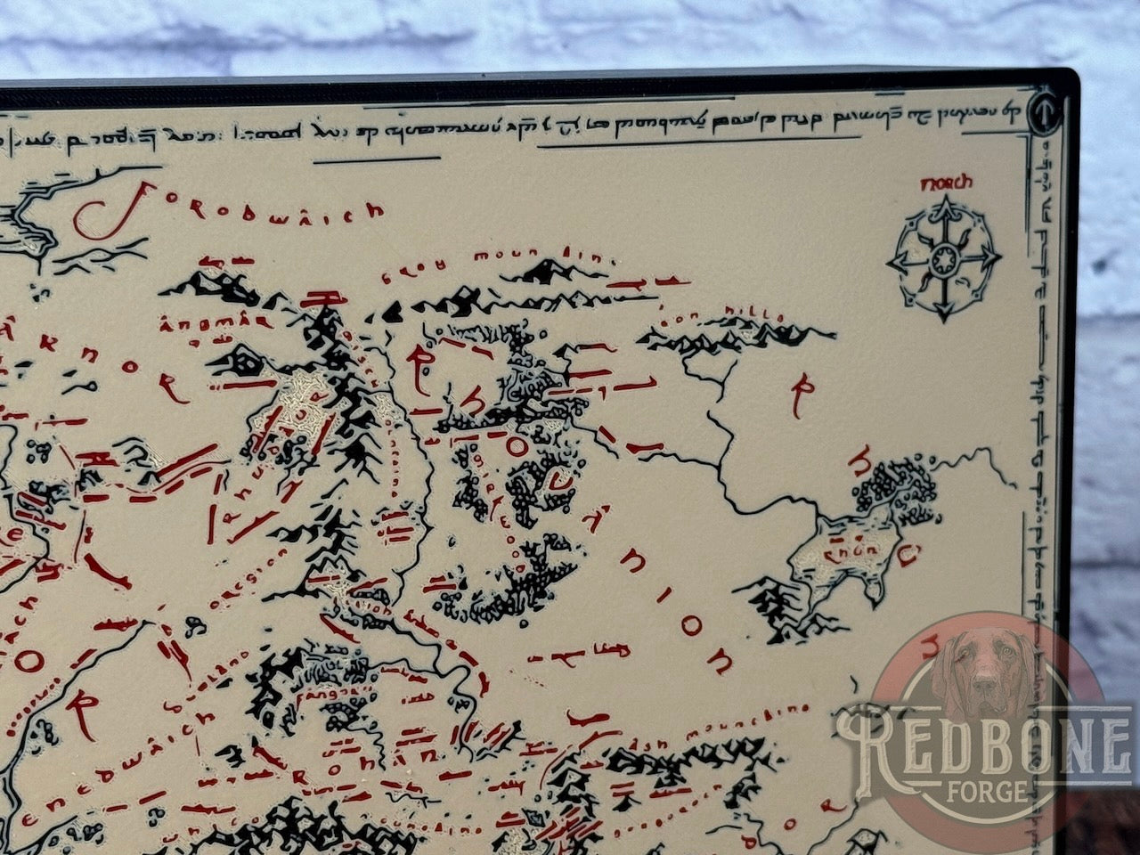 Middle-earth Map Illuminated LED Light Box