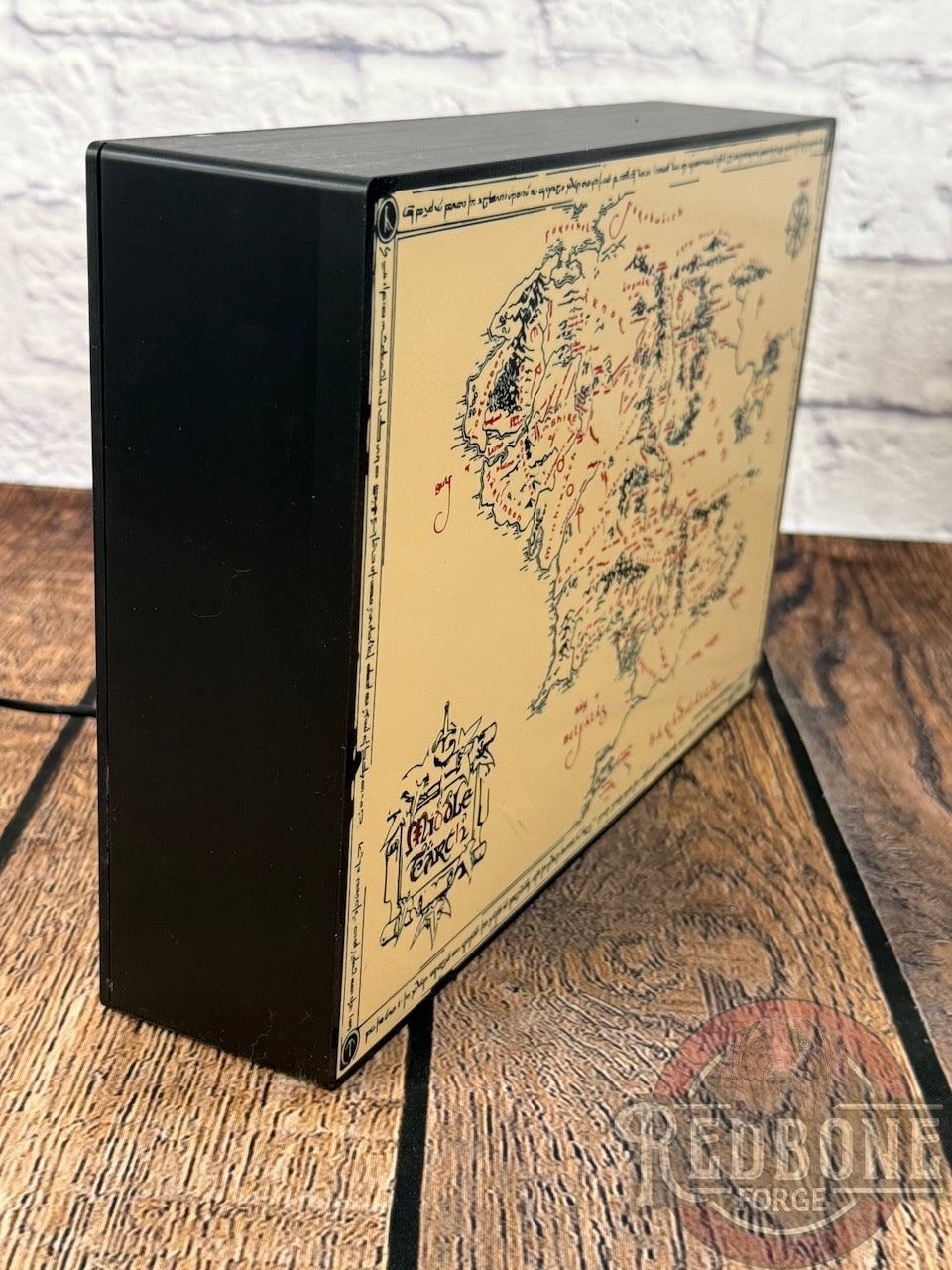 Middle-earth Map Illuminated LED Light Box