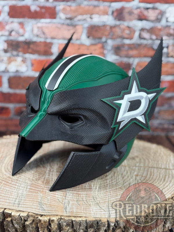 Dallas Stars Wolverine 3D Printed Helmet