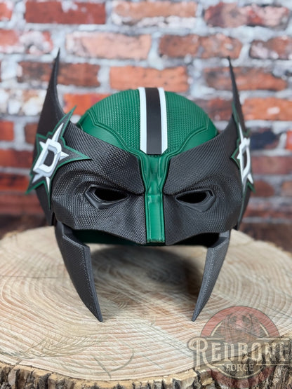 Dallas-Inspired Green & Black Mutant Cowl