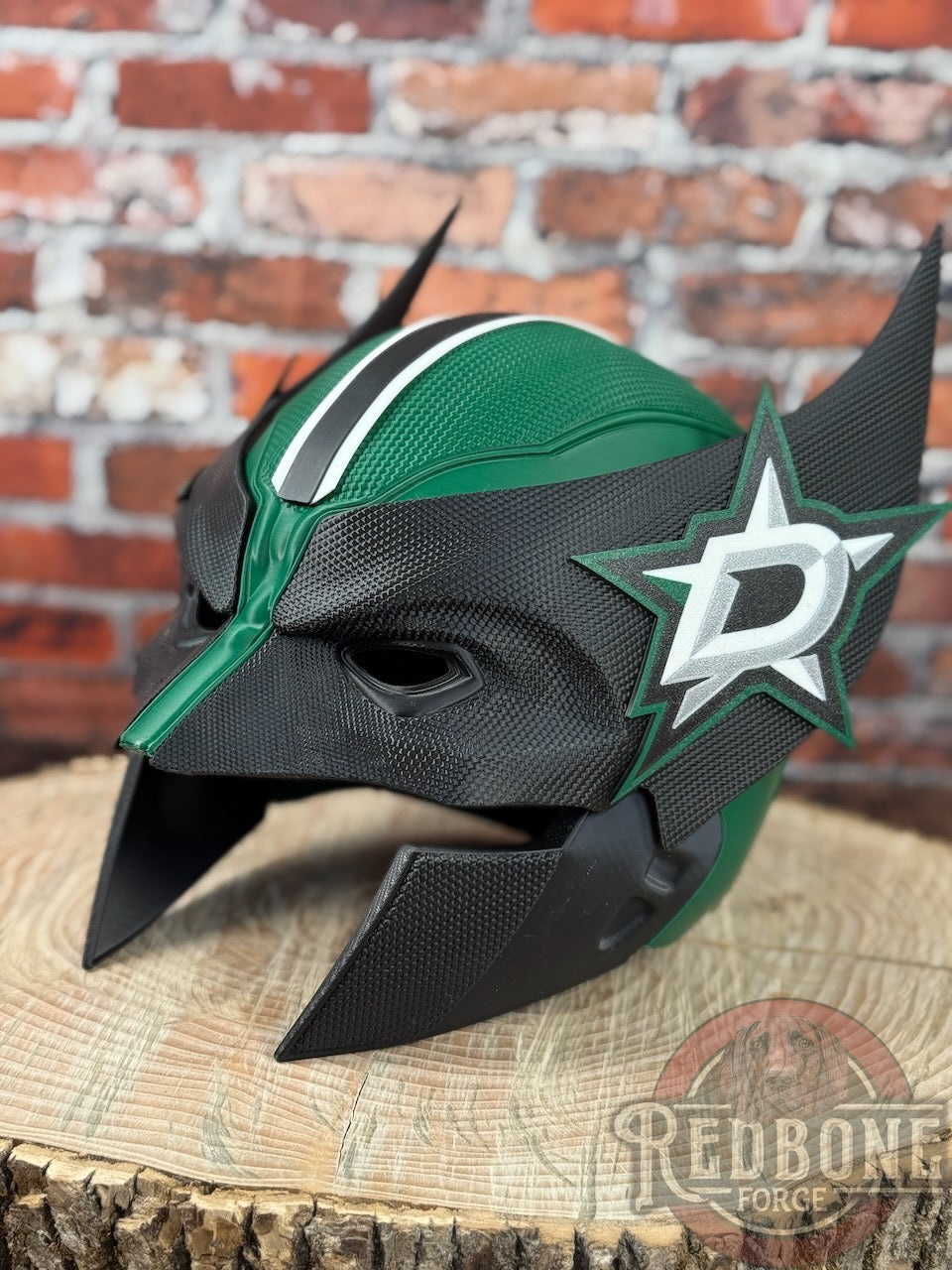 Dallas-Inspired Green & Black Mutant Cowl