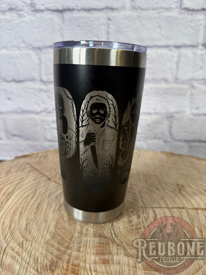 Horror Movie Characters Tumbler Ghostface Michael Myers Jason Freddy Pennywise