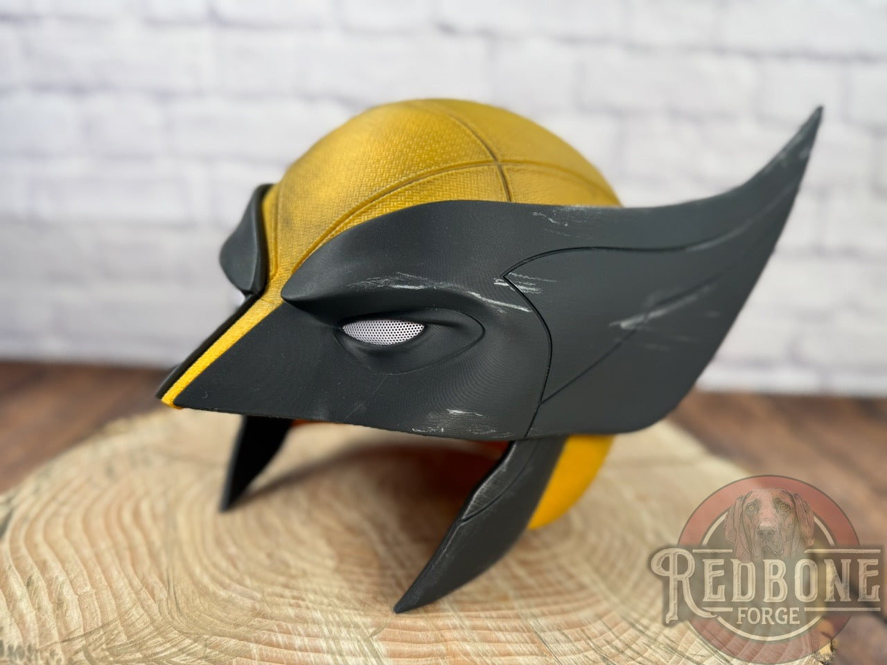 Movie Accurate Yellow & Black Weathered "Battle Worn" Mutant Cowl