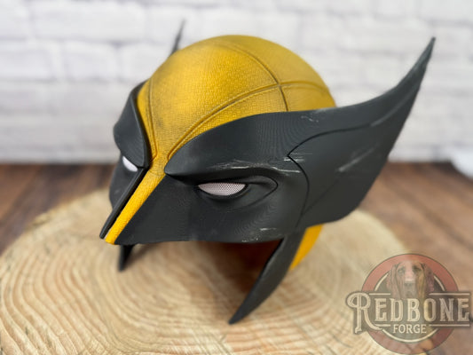 Movie Accurate Yellow & Black Weathered "Battle Worn" Mutant Cowl