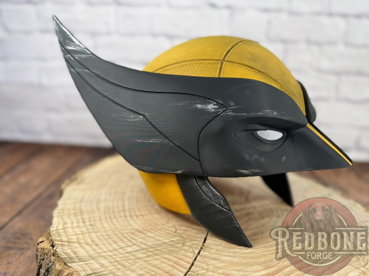 Movie Accurate Yellow & Black Weathered "Battle Worn" Mutant Cowl