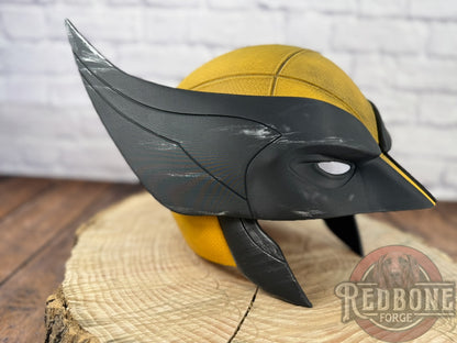 Movie Accurate Yellow & Black Weathered "Battle Worn" Mutant Cowl