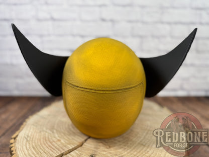 Movie Accurate Yellow & Black Weathered "Battle Worn" Mutant Cowl
