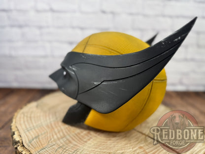 Movie Accurate Yellow & Black Weathered "Battle Worn" Mutant Cowl