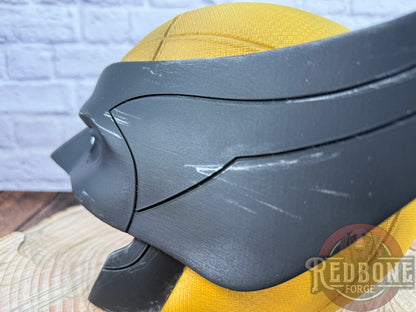 Movie Accurate Yellow & Black Weathered "Battle Worn" Mutant Cowl