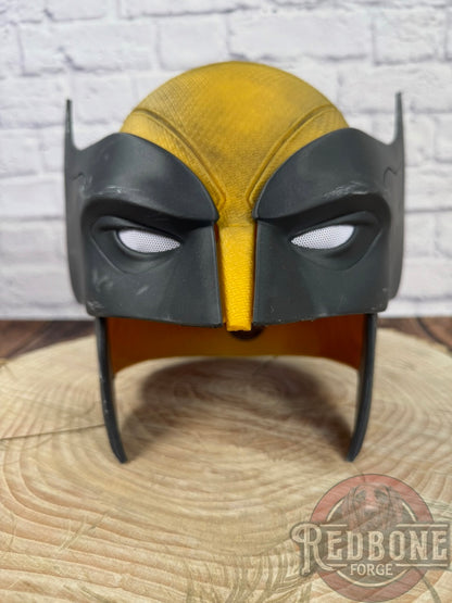 Movie Accurate Yellow & Black Weathered "Battle Worn" Mutant Cowl
