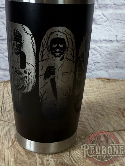 Horror Movie Characters Tumbler Ghostface Michael Myers Jason Freddy Pennywise