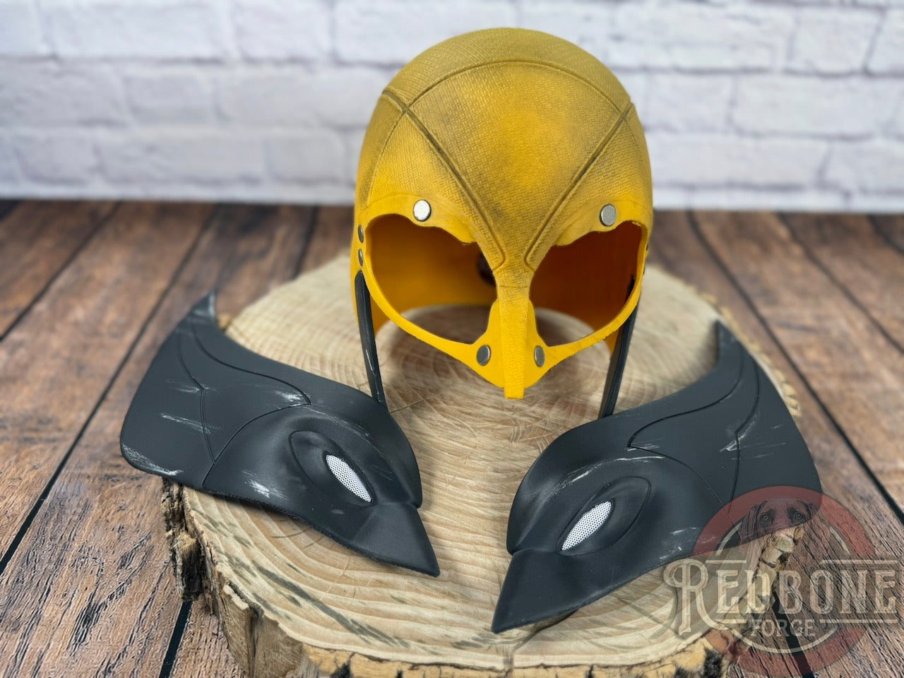 Movie Accurate Yellow & Black Weathered "Battle Worn" Mutant Cowl