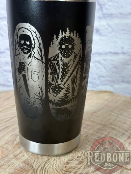 Horror Movie Characters Tumbler Ghostface Michael Myers Jason Freddy Pennywise