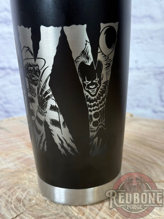 Horror Movie Characters Tumbler Ghostface Michael Myers Jason Freddy Pennywise