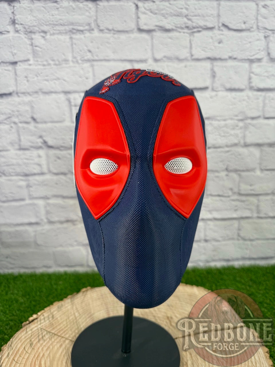 Detroit-Inspired Orange & Navy Blue Masked Mercenary Mask