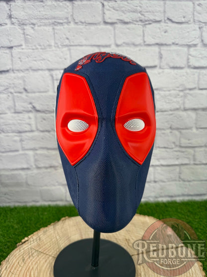 Detroit-Inspired Orange & Navy Blue Masked Mercenary Mask