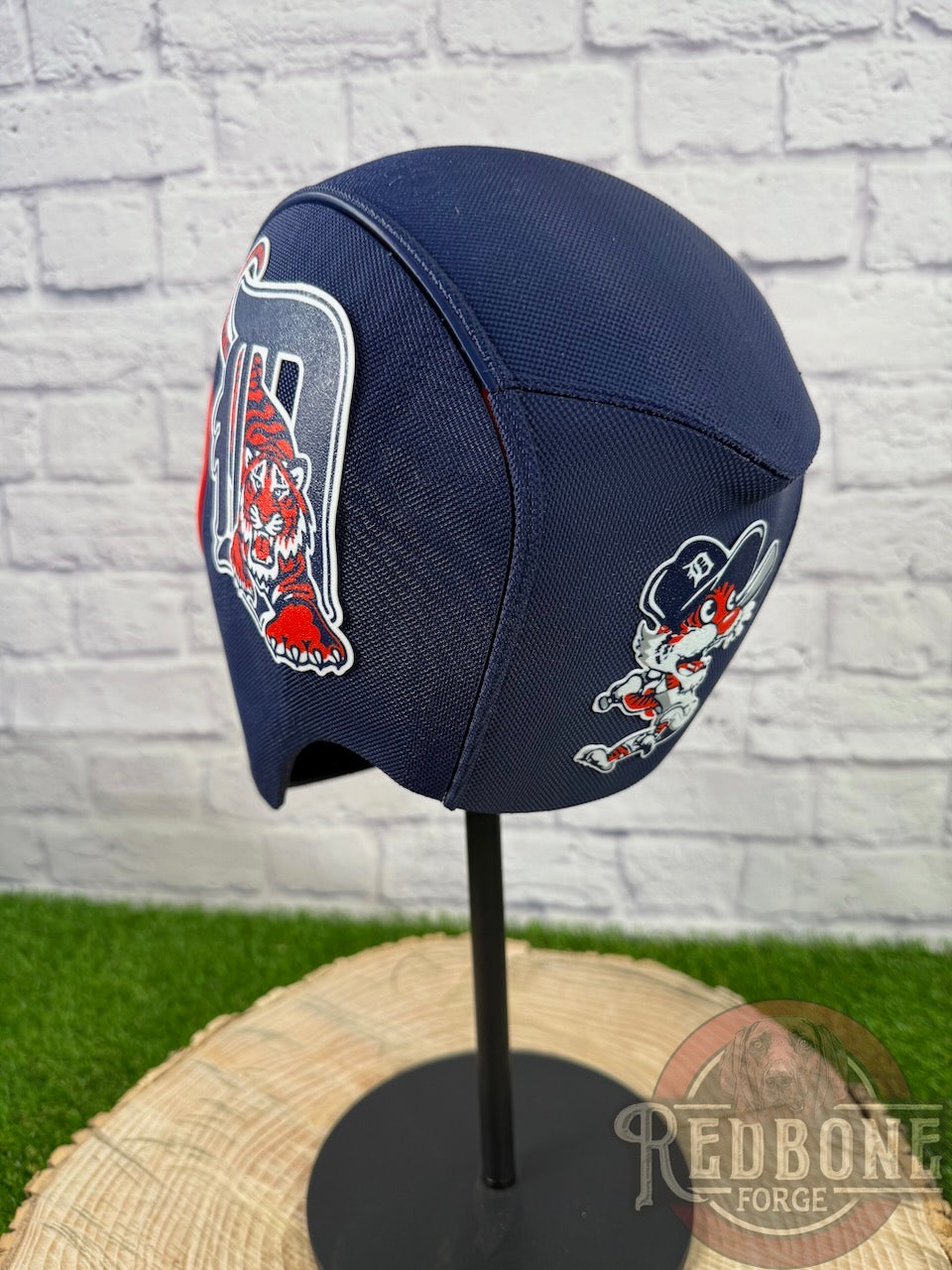 Detroit-Inspired Orange & Navy Blue Masked Mercenary Mask