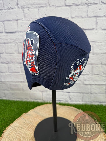 Detroit-Inspired Orange & Navy Blue Masked Mercenary Mask