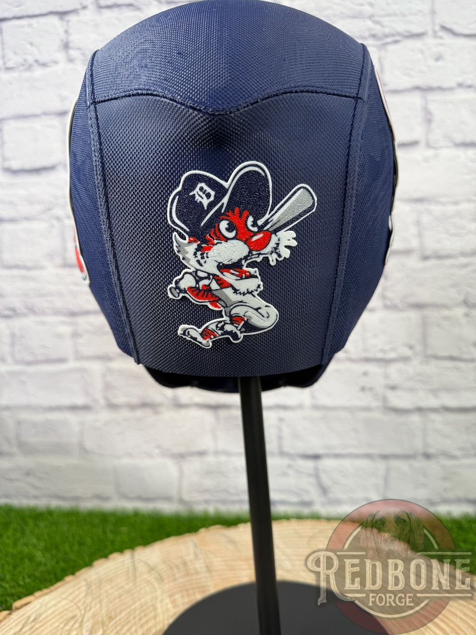 Detroit-Inspired Orange & Navy Blue Masked Mercenary Mask