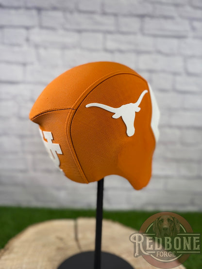Texas-Inspired Burnt Orange & White Masked Mercenary Mask