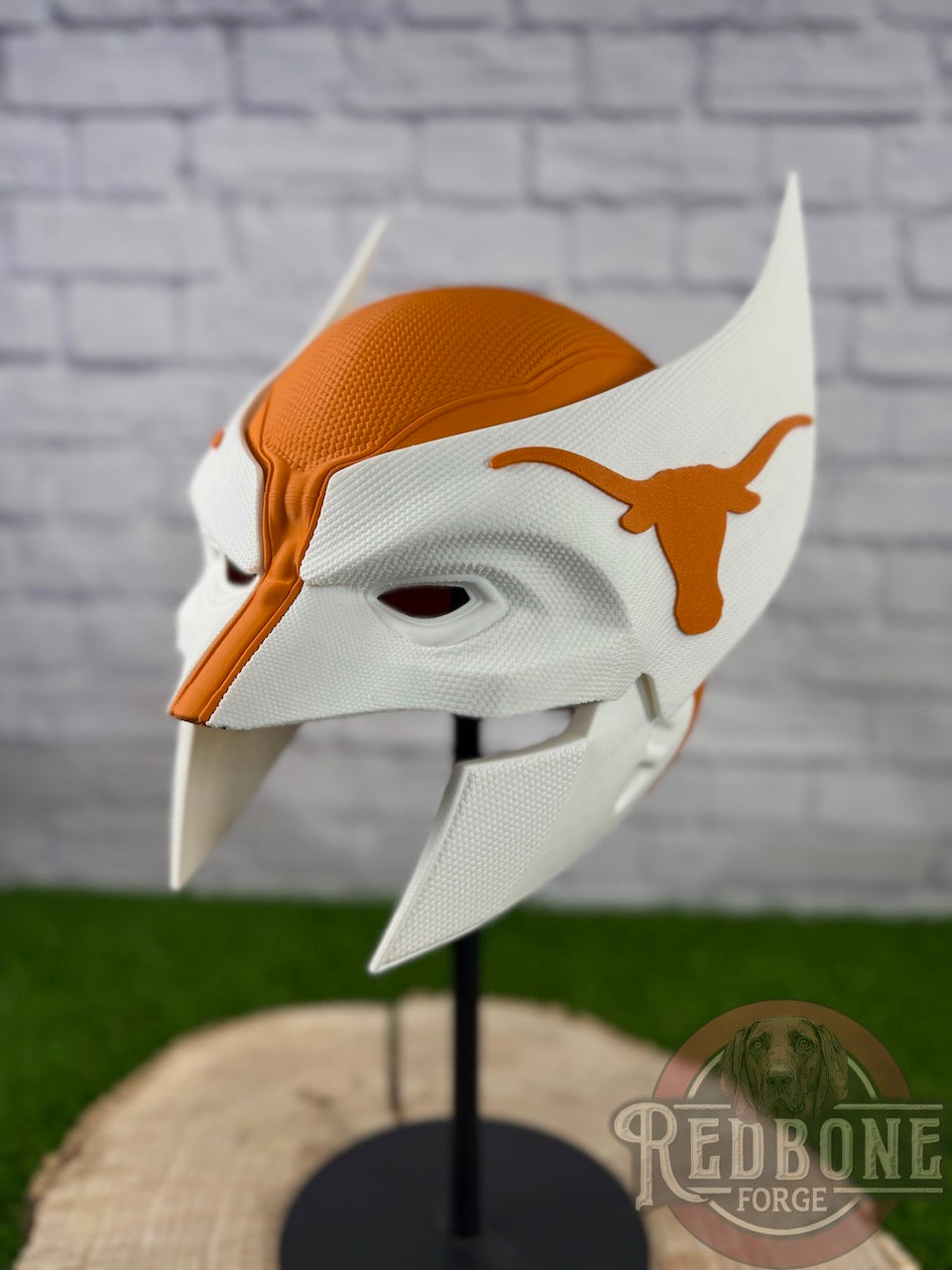 Texas-Inspired Burnt Orange & White Mutant Cowl