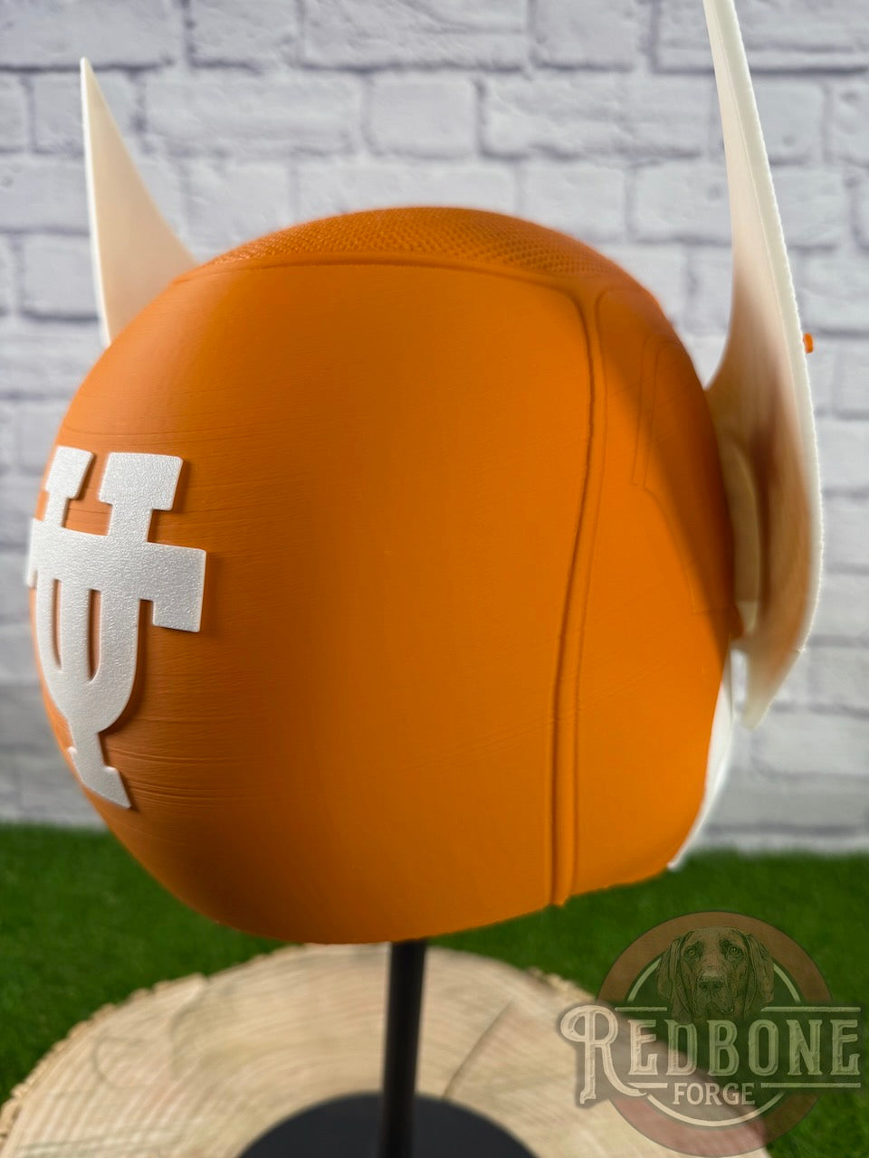 Texas-Inspired Burnt Orange & White Mutant Cowl