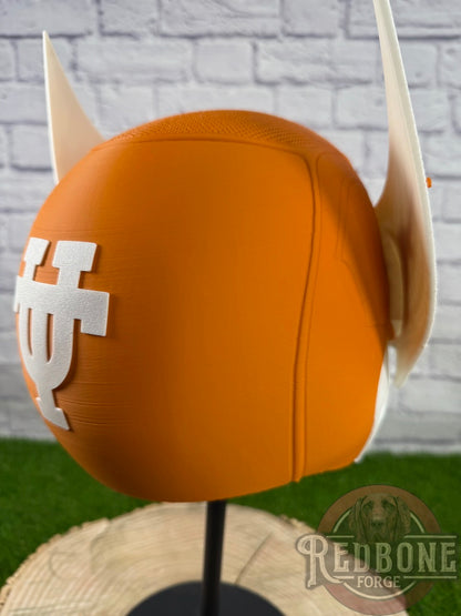 Texas-Inspired Burnt Orange & White Mutant Cowl