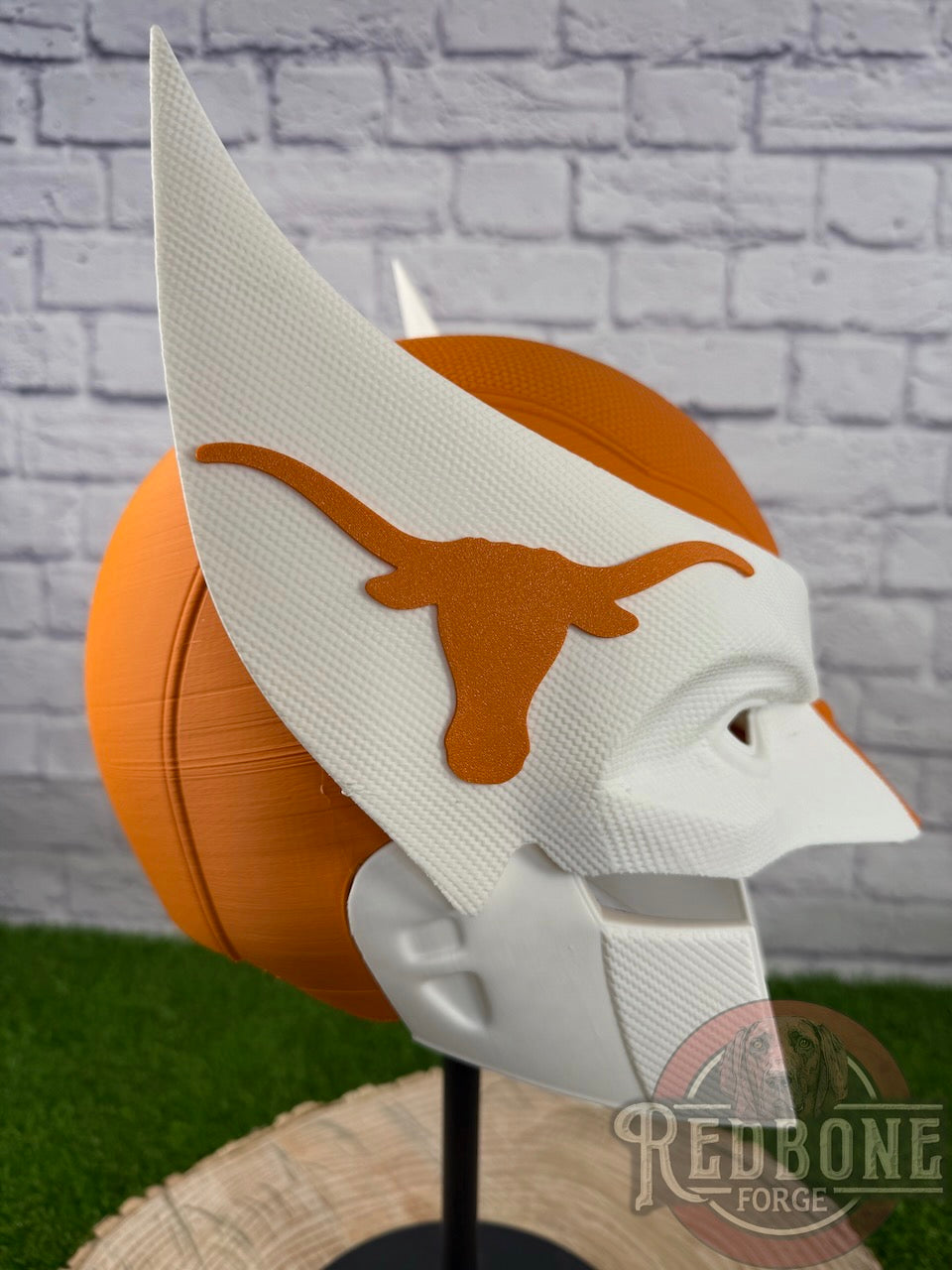 Texas-Inspired Burnt Orange & White Mutant Cowl