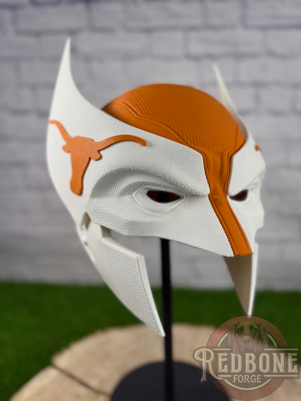 Texas-Inspired Burnt Orange & White Mutant Cowl