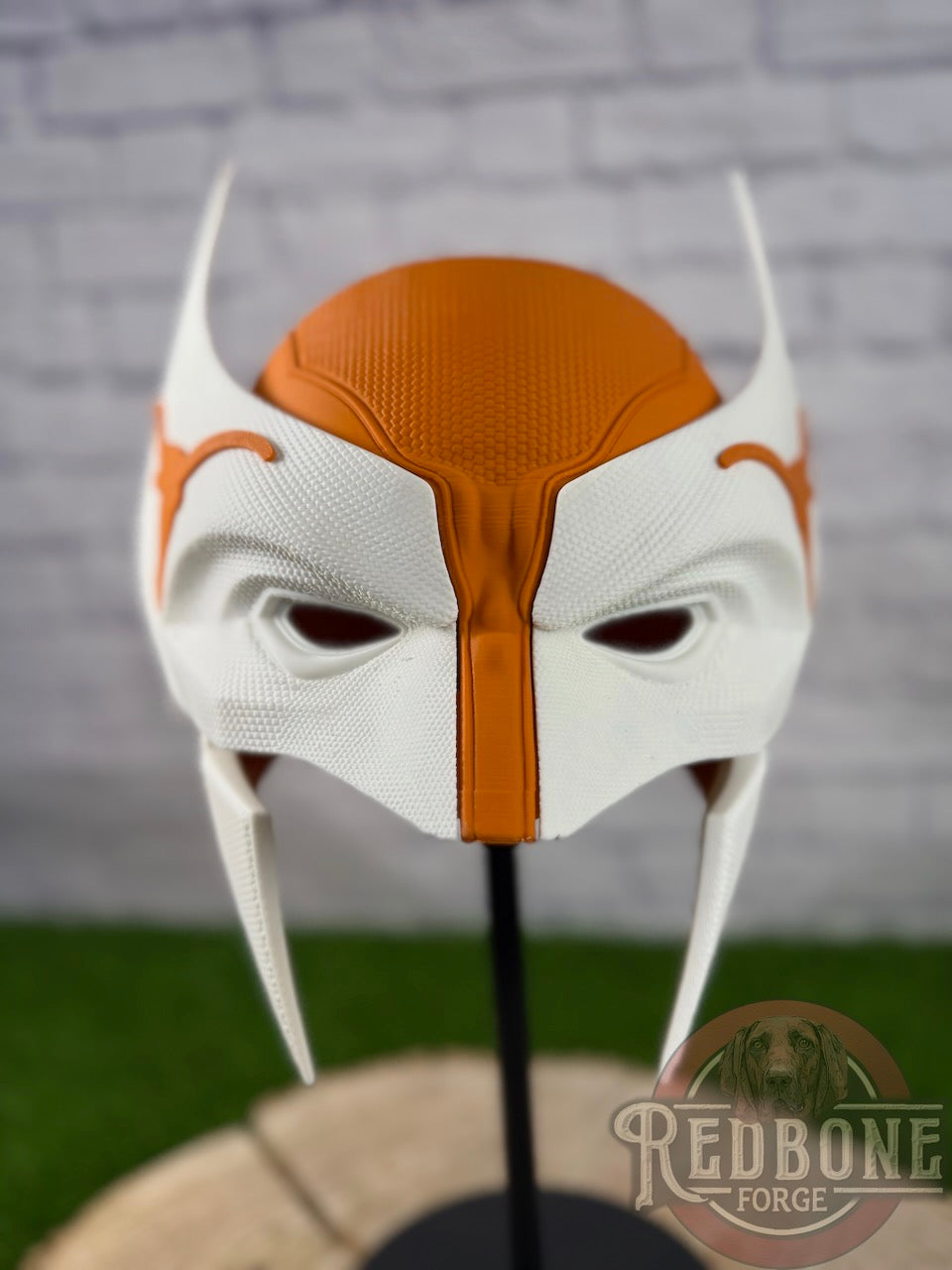 Texas-Inspired Burnt Orange & White Mutant Cowl