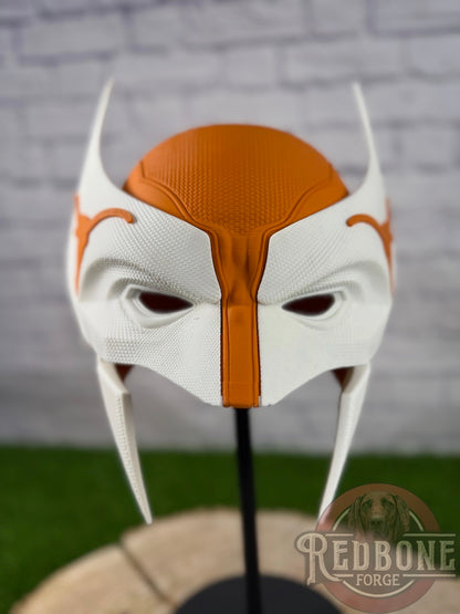 Texas-Inspired Burnt Orange & White Mutant Cowl