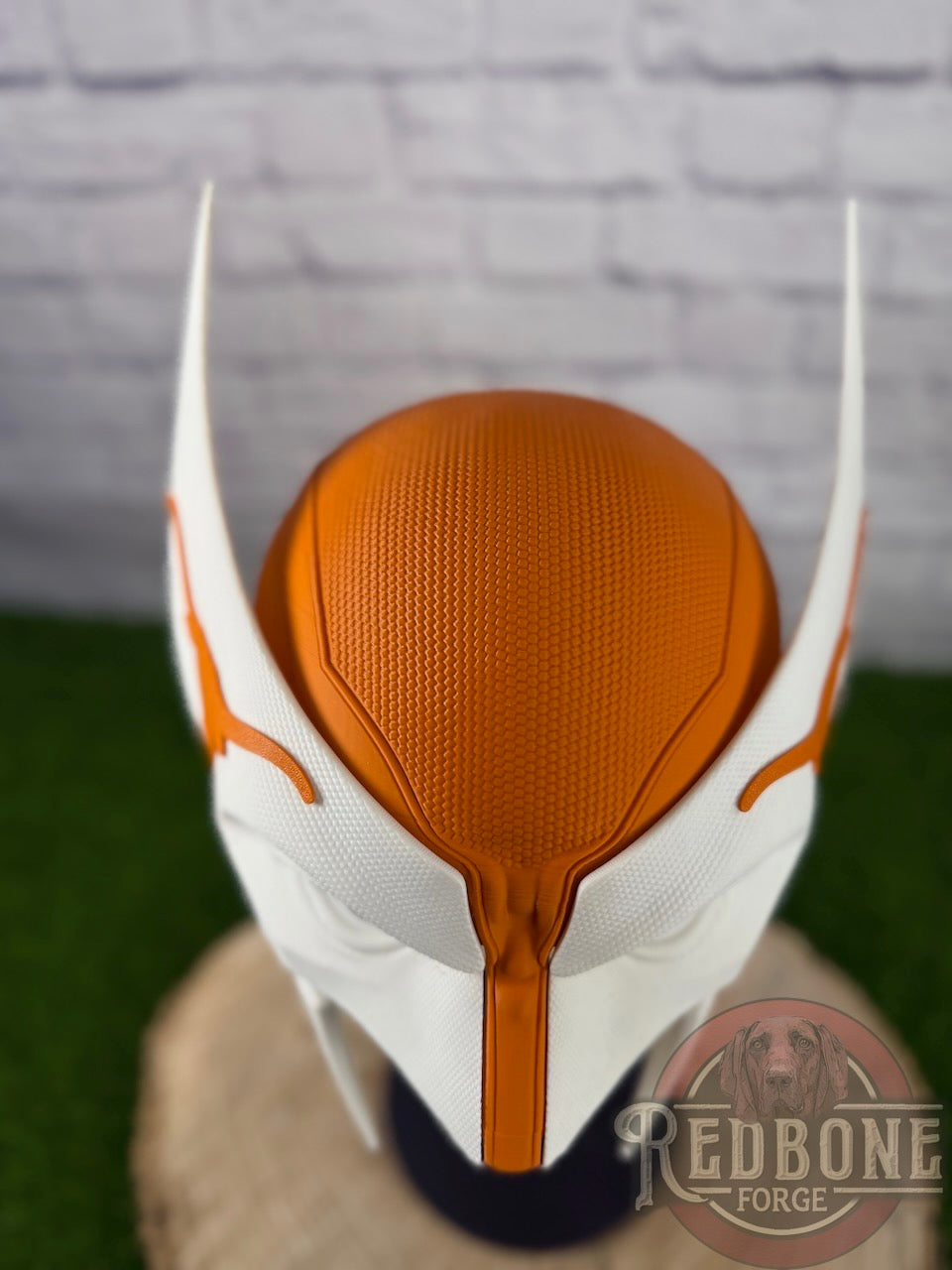Texas-Inspired Burnt Orange & White Mutant Cowl