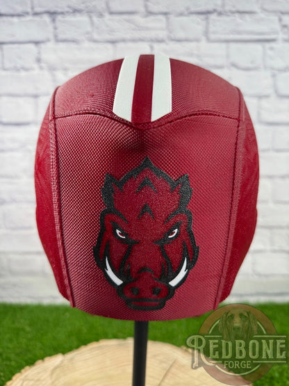 Arkansas-Inspired Red & White Masked Mercenary Mask