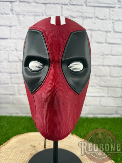Arkansas-Inspired Red & White Masked Mercenary Mask