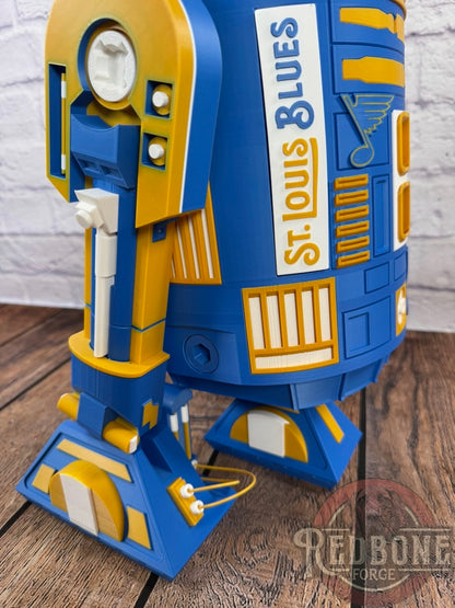 St. Louis Blues R2 3D Printed Droid
