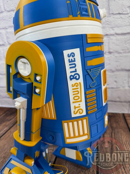 St. Louis Blues R2 3D Printed Droid