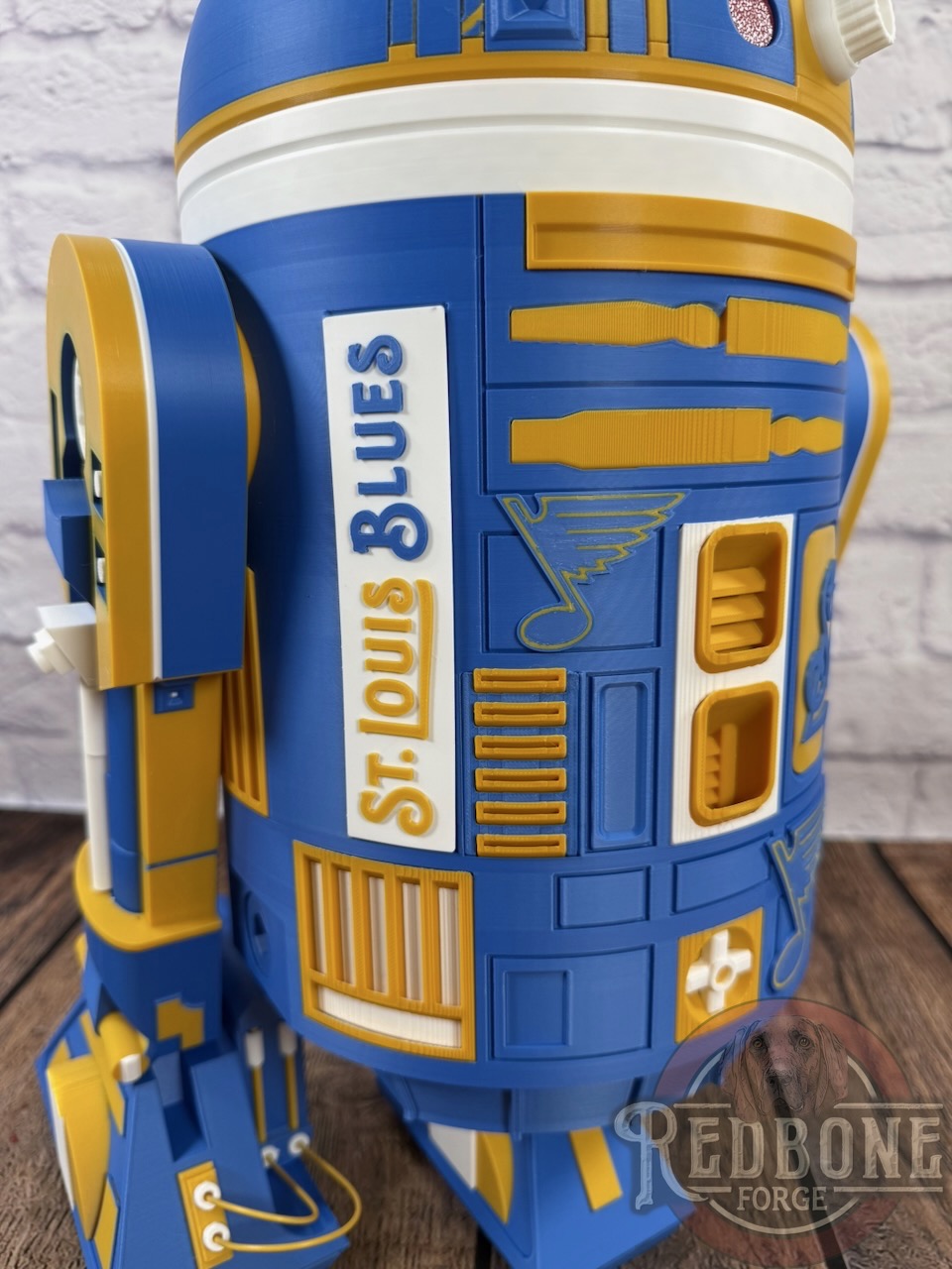St. Louis Blues R2 3D Printed Droid