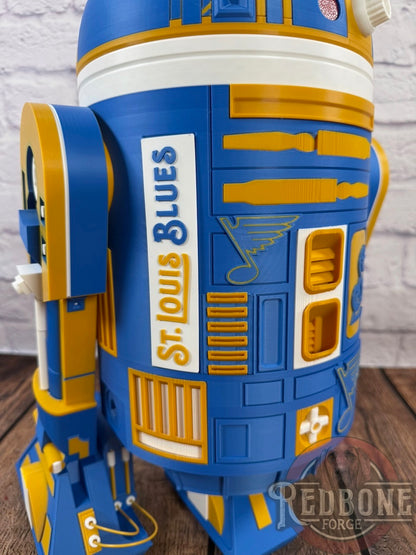 St. Louis Blues R2 3D Printed Droid