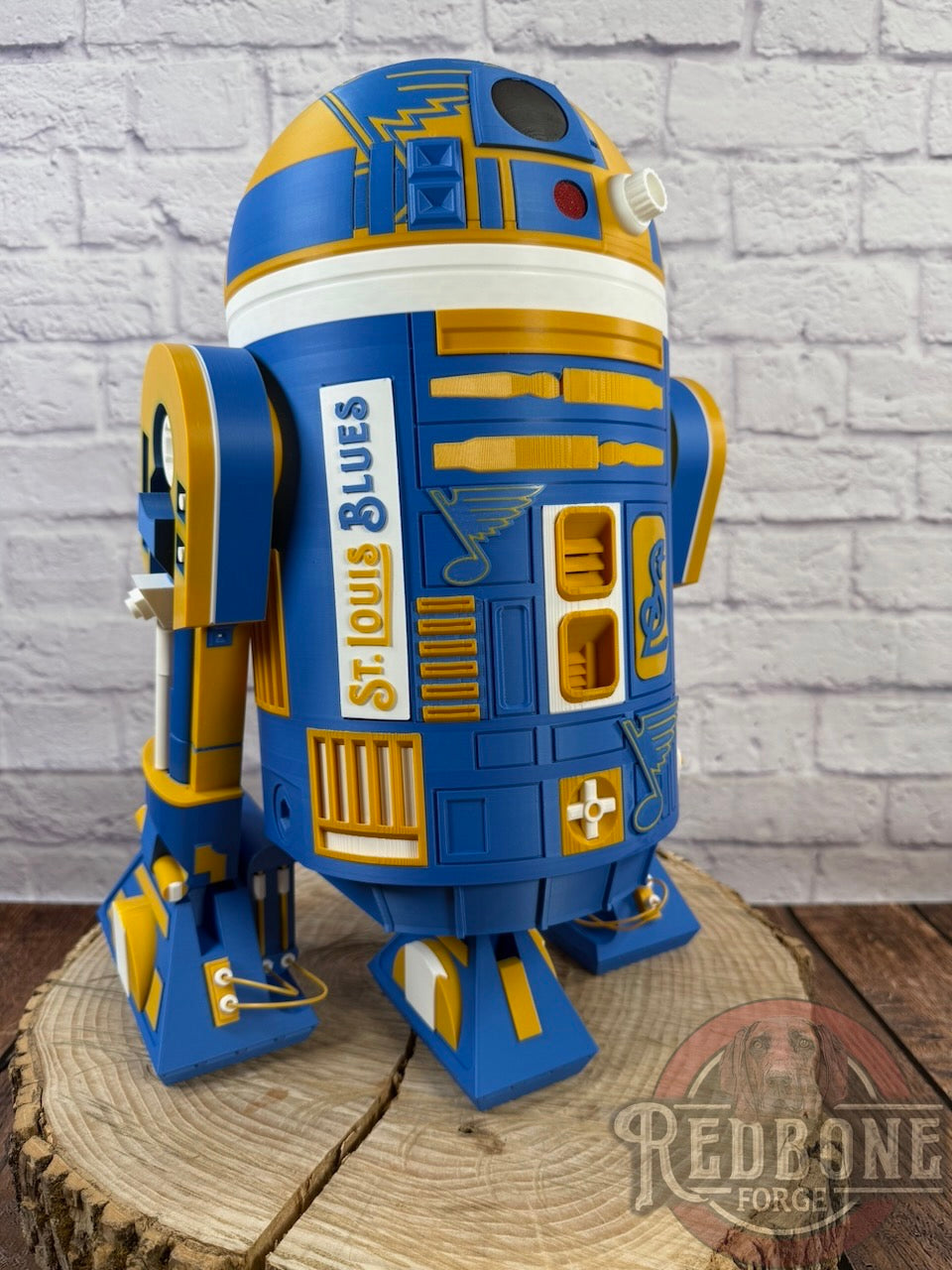 St. Louis Blues R2 3D Printed Droid