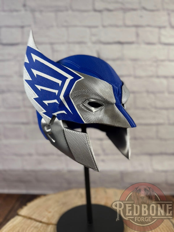 Battlehawks Wolverine Blue 3D Printed Helmet